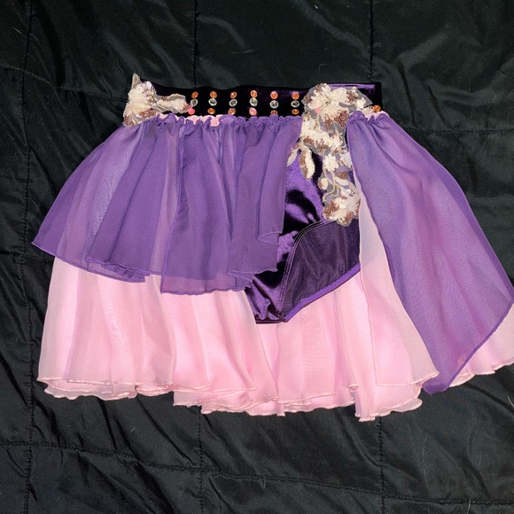 Pink and purple 2 piece dance costume - Picture 7 of 10